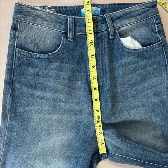 Show Me Your Mumu Blue Brooklyn High Rise Distressed Fringe Ankle Jeans Size 27 - Picture 4 of 13